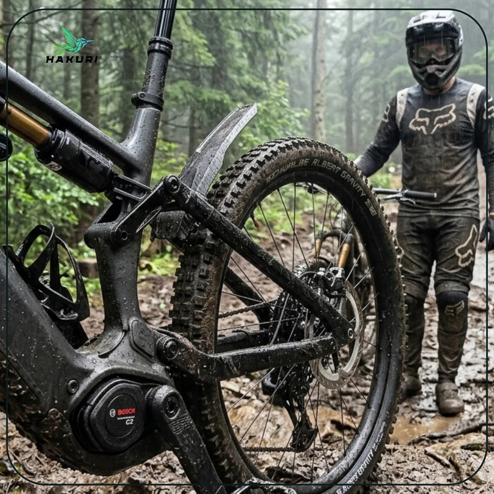 Hakuri Dviračio purvasargis PRIEKIS GALINIS Universalus ENDURO MTB purvasargis 20-29" + juostos