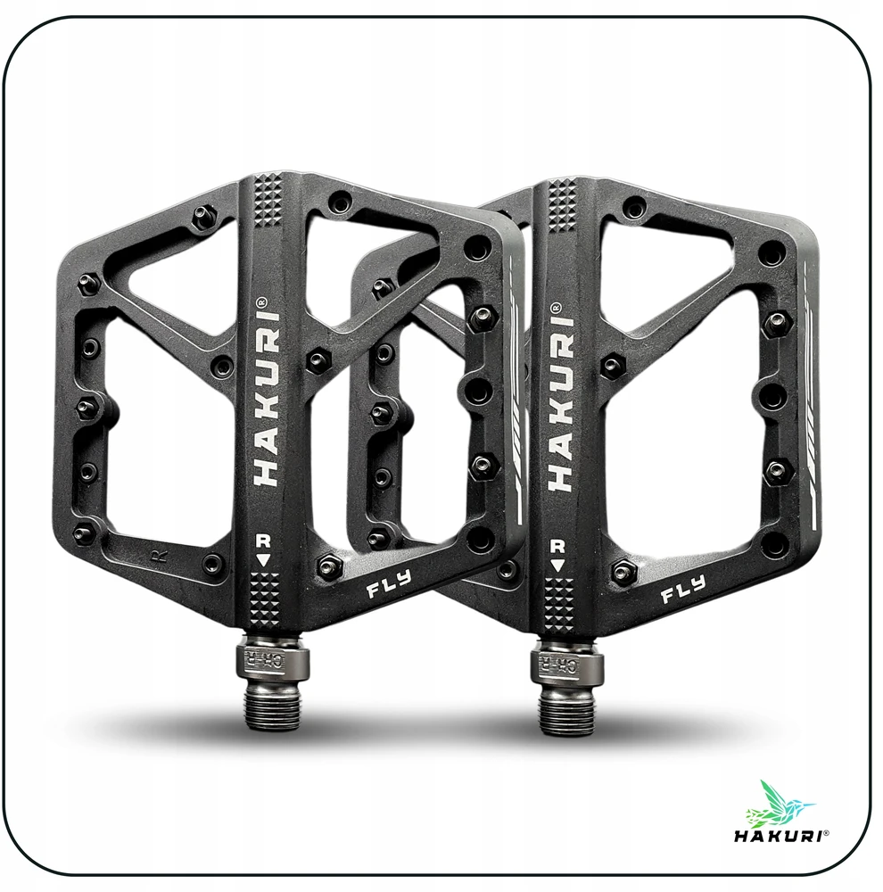 Hakuri PLATFORM dviračio pedalai Nylon 3 guoliai Light + PINS MTB EBIKE