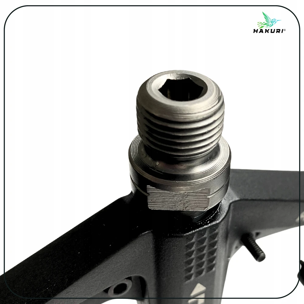 Hakuri PLATFORM dviračio pedalai Nylon 3 guoliai Light + PINS MTB EBIKE
