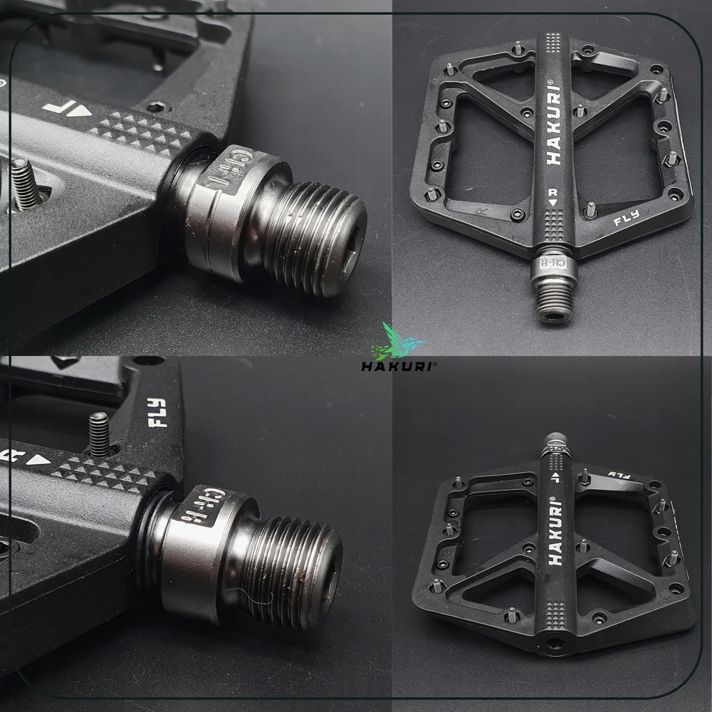Hakuri PLATFORM dviračio pedalai Nylon 3 guoliai Light + PINS MTB EBIKE