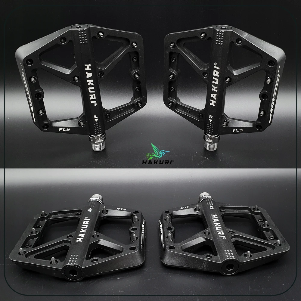 Hakuri PLATFORM dviračio pedalai Nylon 3 guoliai Light + PINS MTB EBIKE