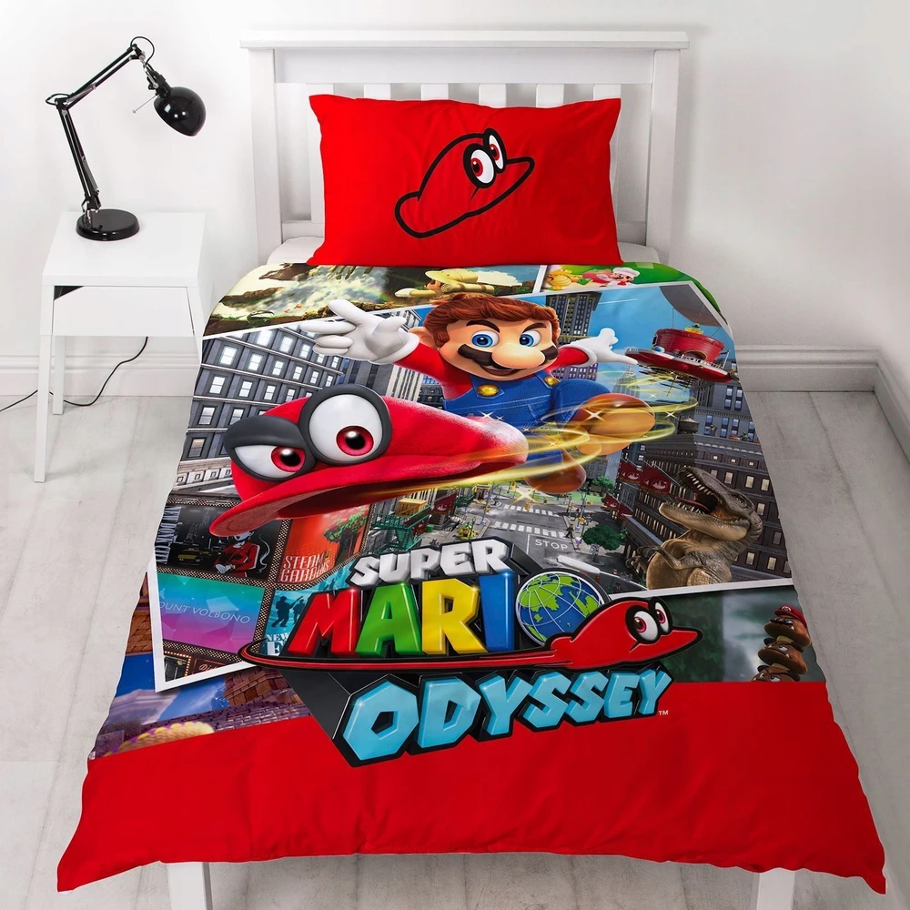 Halantex KOMPLET POŚCIELI NINTENDO SUPER MARIO 140 X 200 CM