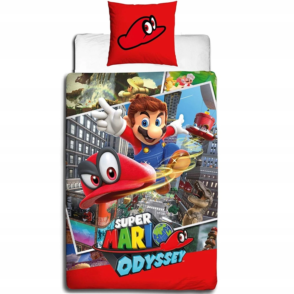 Halantex KOMPLET POŚCIELI NINTENDO SUPER MARIO 140 X 200 CM