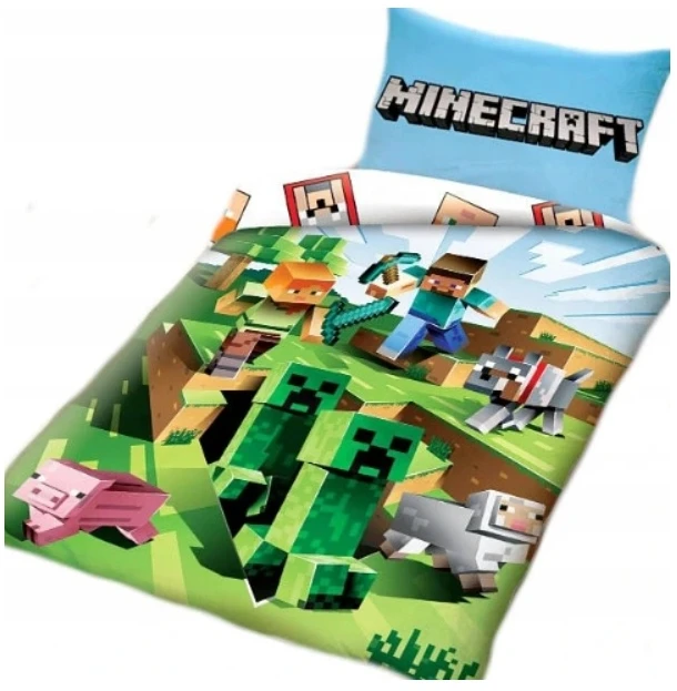 Halantex Minecraft patalynė 160 x 200 cm + 70 x 80 cm