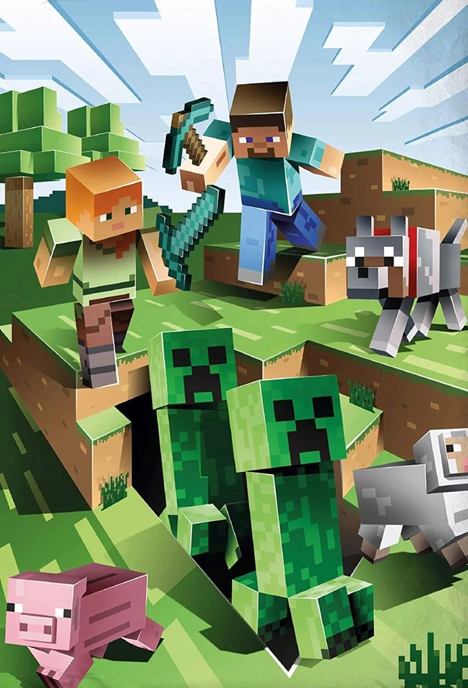 Halantex Minecraft patalynė 160 x 200 cm + 70 x 80 cm
