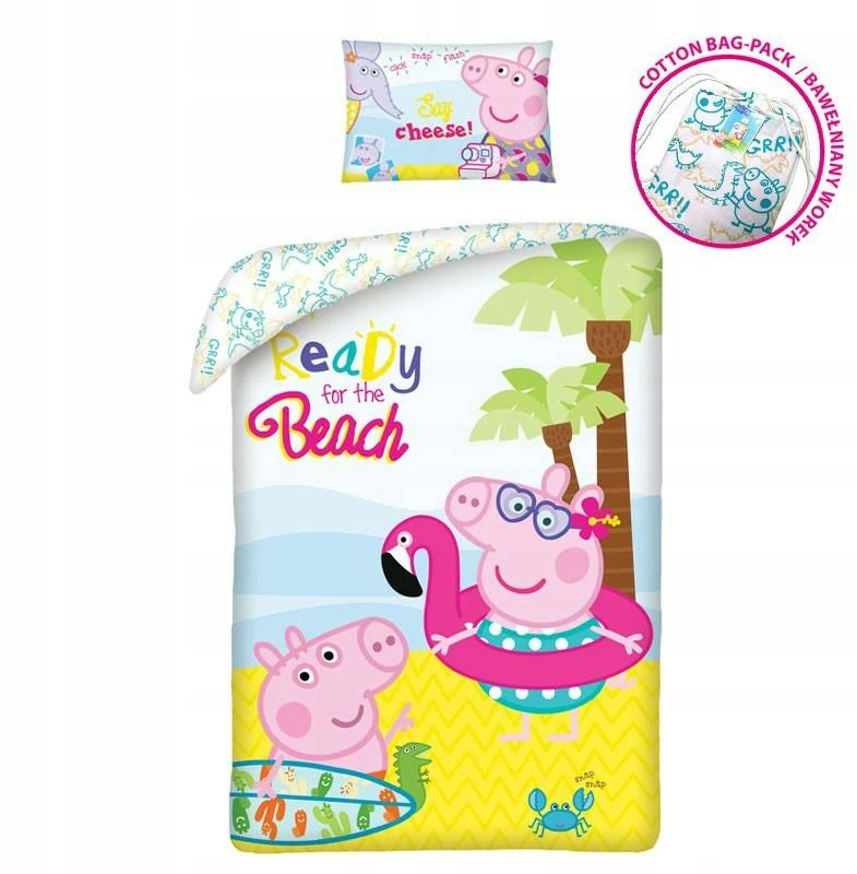 Halantex Peppa Pig patalynės komplektas 140x200, 2 dalių