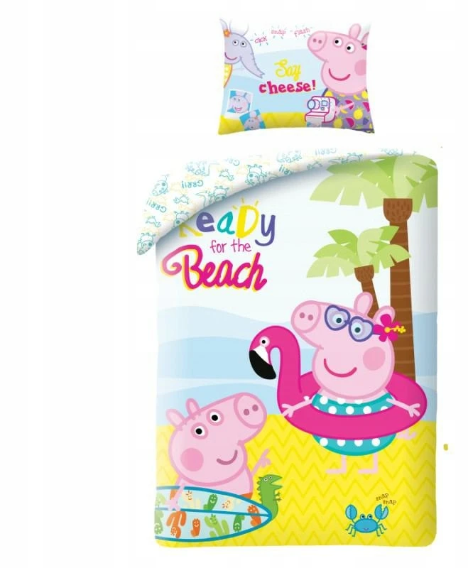 Halantex Peppa Pig patalynės komplektas 140x200, 2 dalių