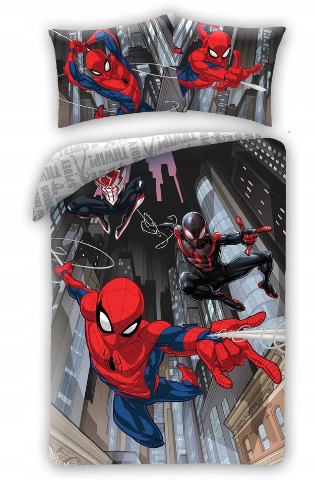 Halantex Spider-Man – Viengulis patalynės komplektas Žmogus voras – 160x200 cm, 2 dalių
