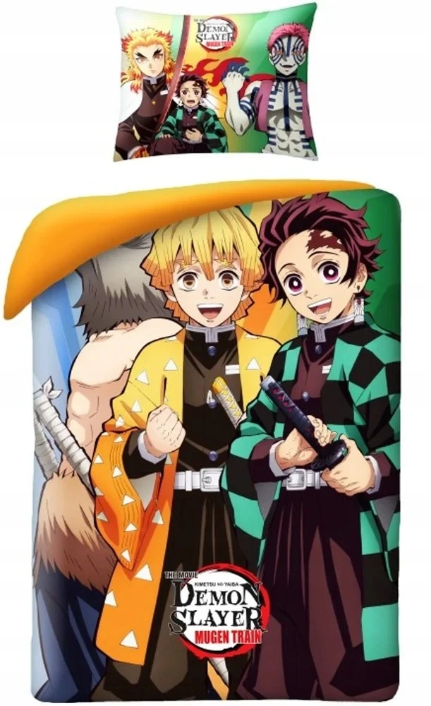 Patalynės komplektas Halantex Vaikiška patalynė YOUTH DEMON SLAYER 140x200cm MANGA ANIME JAPAN