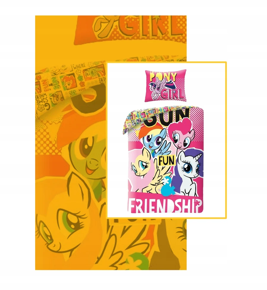 Halantex Vaikiškas patalynės komplektas My Little Pony 140x200, 2 dalių
