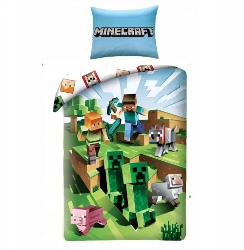 Halantex Vaikiškas patalynės komplektas Minecraft 140x200, 2 dalių