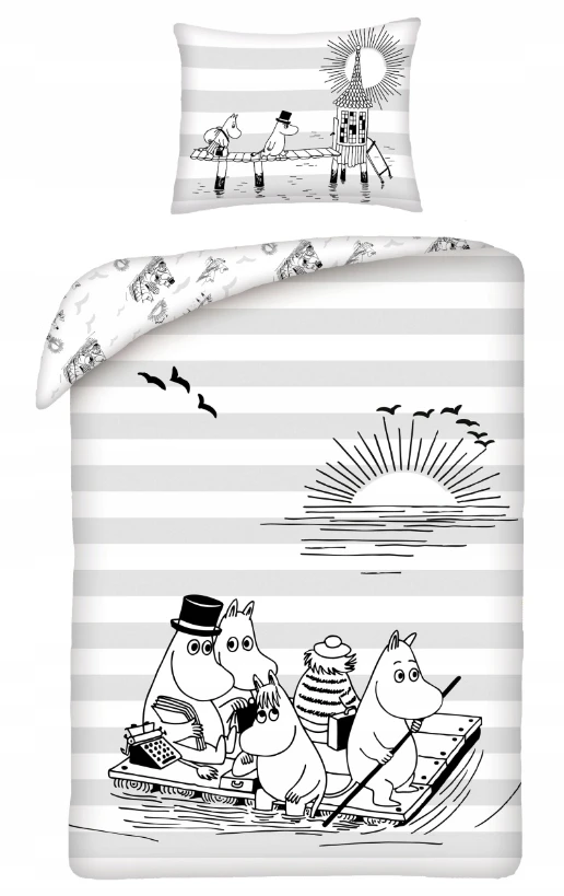 Halantex Vaikiškas patalynės komplektas Moomin, 140x200, 2 dalių
