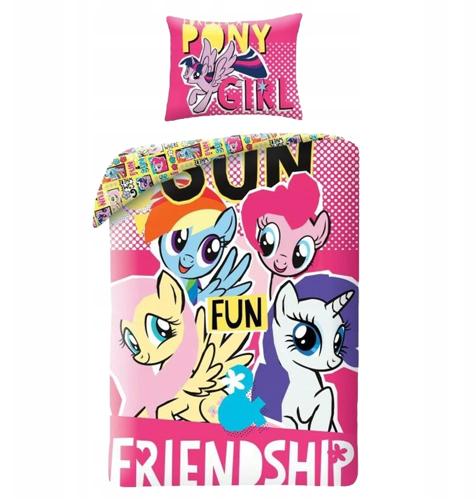 Halantex Vaikiškas patalynės komplektas My Little Pony 140x200, 2 dalių