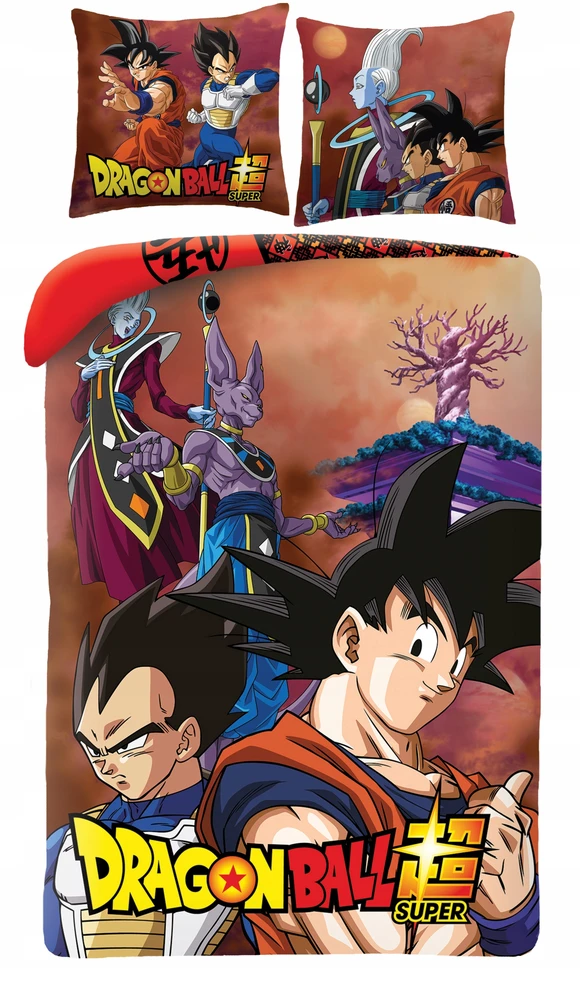 Halantex Vaikščių patalynė 140x200 Dragon Ball, 70x90 užvalkalas