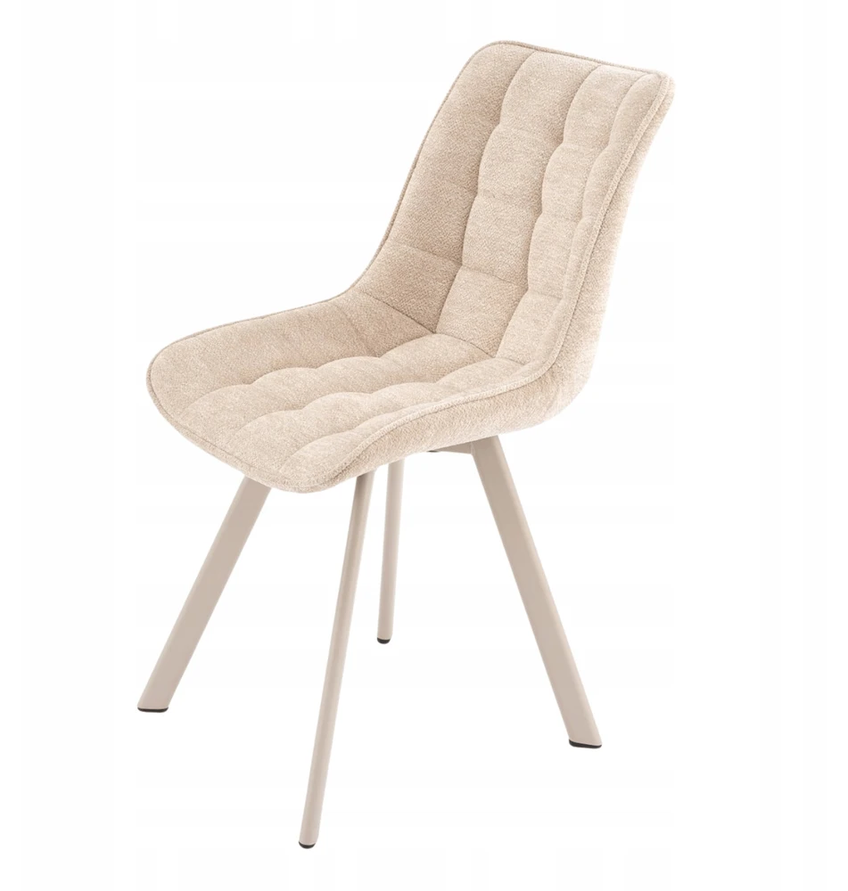 Halmar Dygsniuota Boho skandinaviška valgomojo kėdė Šviesiai smėlio spalvos K332 CS