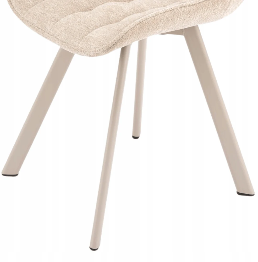 Halmar Dygsniuota Boho skandinaviška valgomojo kėdė Šviesiai smėlio spalvos K332 CS