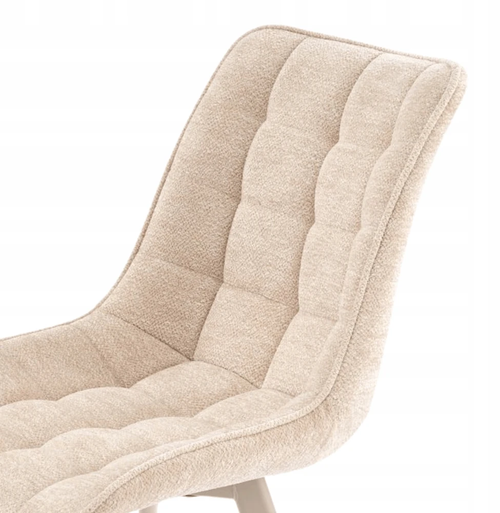 Halmar Dygsniuota Boho skandinaviška valgomojo kėdė Šviesiai smėlio spalvos K332 CS