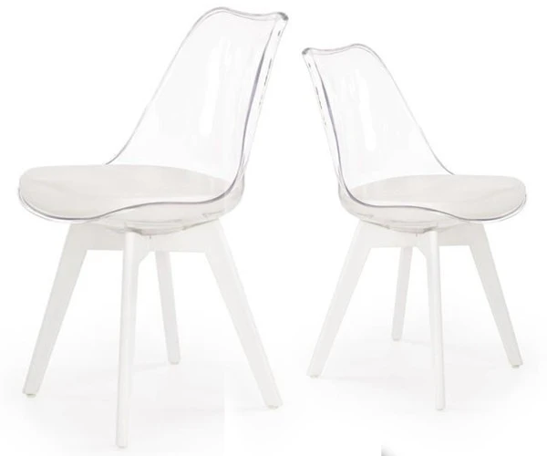 Halmar K245 CLEAR CHAIR svetainė, modernus polikarbonatas