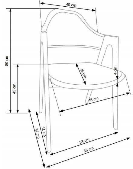 Halmar K344 kėdė, pilka