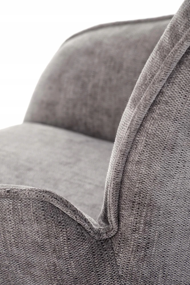 Halmar K553 pilka kėdė, 360° pasukama, juodos kojos | Ergonomiškas komfortas