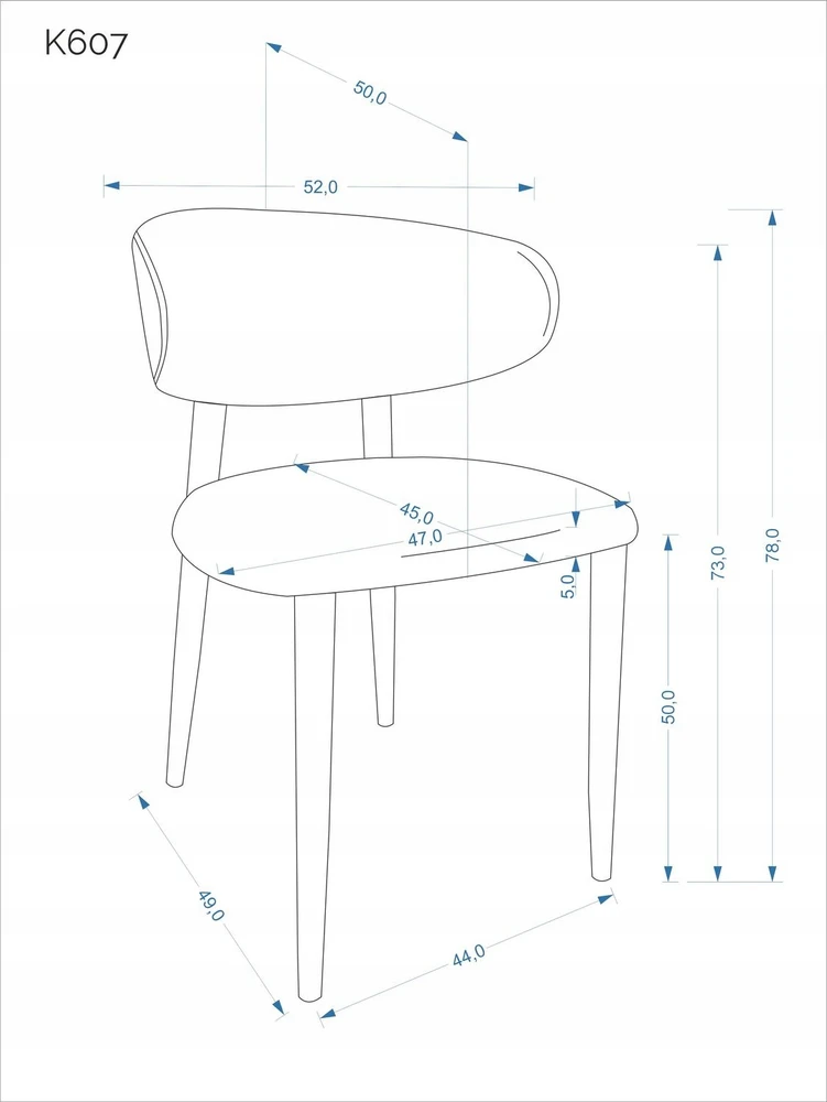 Halmar K607 CS chair, beige / cashmere