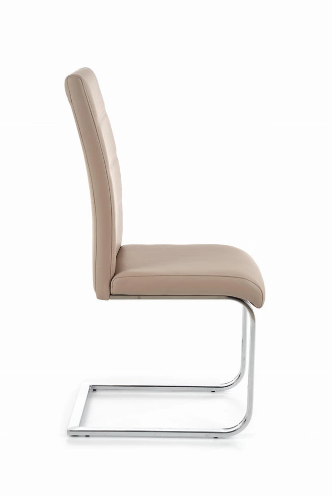 Halmar K85 kėdė, Cappuccino spalvos / chromuotos kojos svetainei ir valgomajam