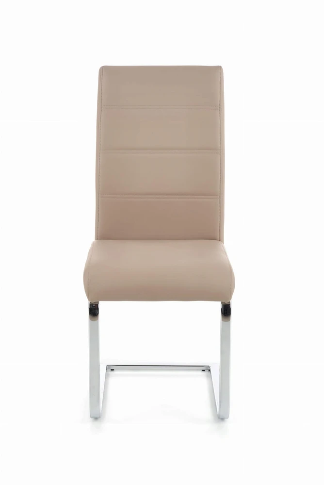 Halmar K85 kėdė, Cappuccino spalvos / chromuotos kojos svetainei ir valgomajam