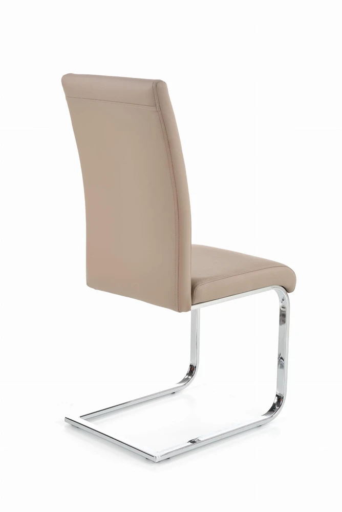Halmar K85 kėdė, Cappuccino spalvos / chromuotos kojos svetainei ir valgomajam