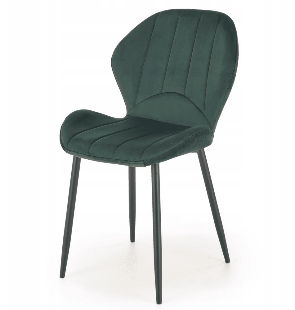 Halmar Minkšta veliūrinė kėdė Žalias Loft Bottle Žalias Modern K538