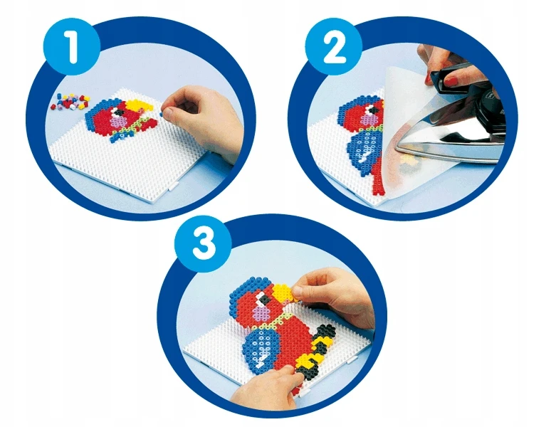 Hama 234 - Didelis kvadratinis Baltas hama midi karoliukų padas - KRK