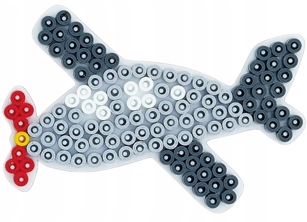 HAMA MIDI karoliukai ir dėliojimo lentelės žaliame kibirėlyje