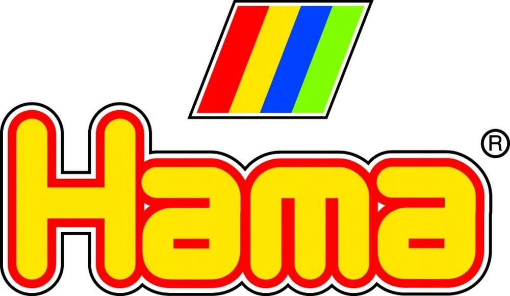 HAMA MIDI karoliukai ir dėliojimo lentelės žaliame kibirėlyje