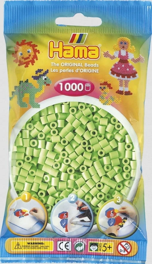 Revell Hama MIDI karoliukai 1000 karoliukų 207-47 Spalva: pastelinė žalia