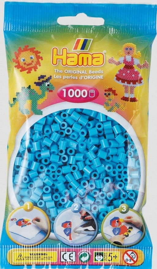 Hama MIDI karoliukai 1000 karoliukų 207-49 turkio spalvos
