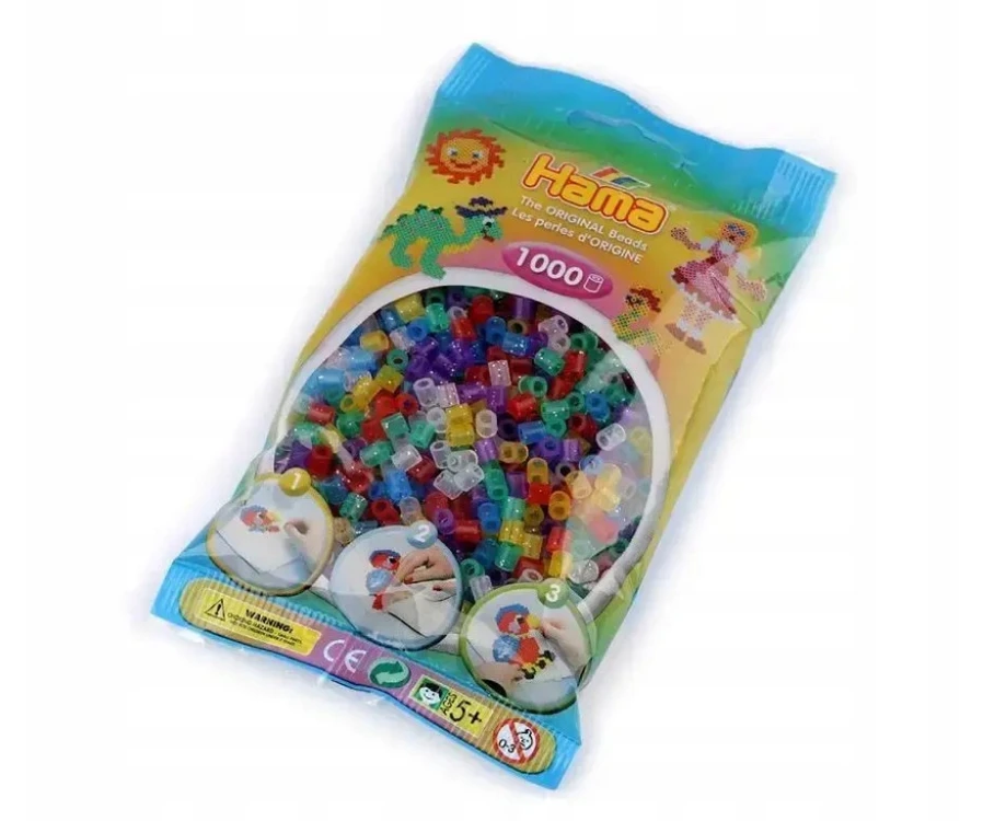 Revell Hama Midi presuoti karoliukai, 1000 vnt, blizgučiai Hama