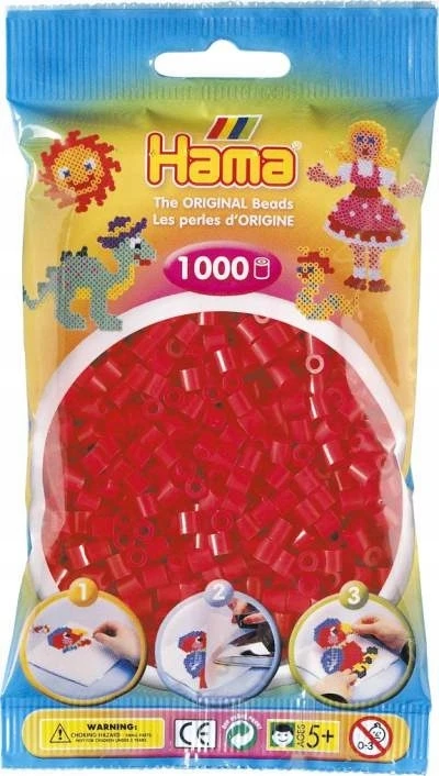 HAMA perlės 1000 - HAMA - Raudona - Mišrus - Nuo 5 metų - 1000 dalių