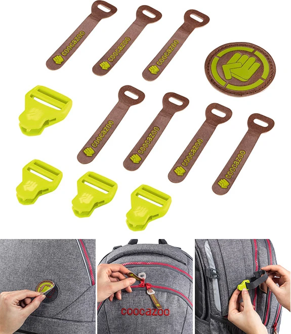 Hama Rinkinys dalys wymiennych Limepunch Melange do plecaków COOCAZOO