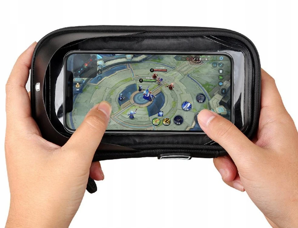 Dėklas Hama Vandeniui atsparus telefono laikiklis Gps dviračiui/motociklui 4-6,5"