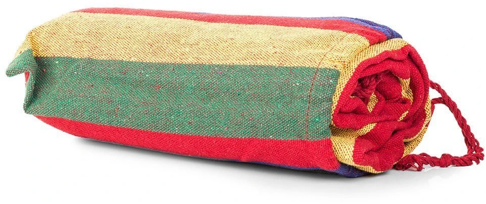 Vienvietis hamakas su dryžiais 200x80 cm su dėklu