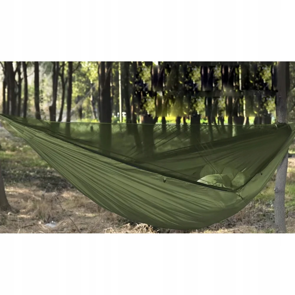 Turistinis hamakas su brezentu ir tinkleliu nuo uodų 260x140 cm Trizand
