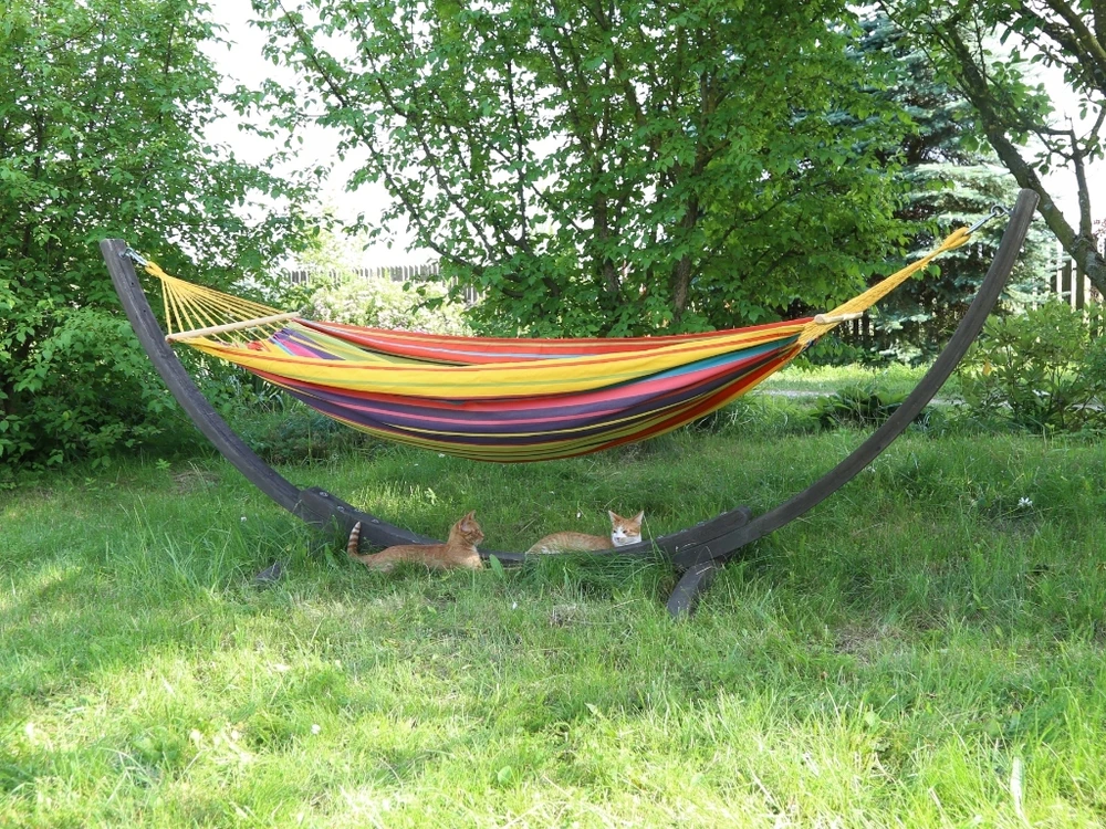 Hamakas su skersiniu Koala Hs medvilnė 128x340cm 120 kg