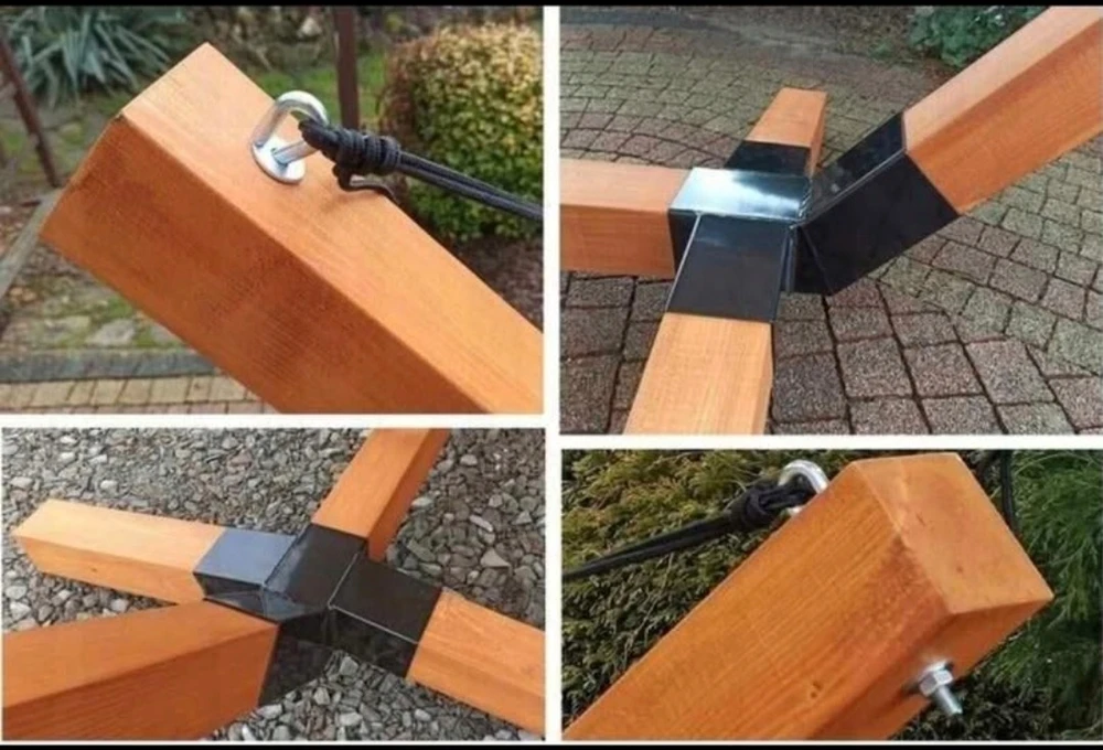 Hamakas su XL sodo rėmu + dangteliu – poilsio komplektas 250 kg DOVANA