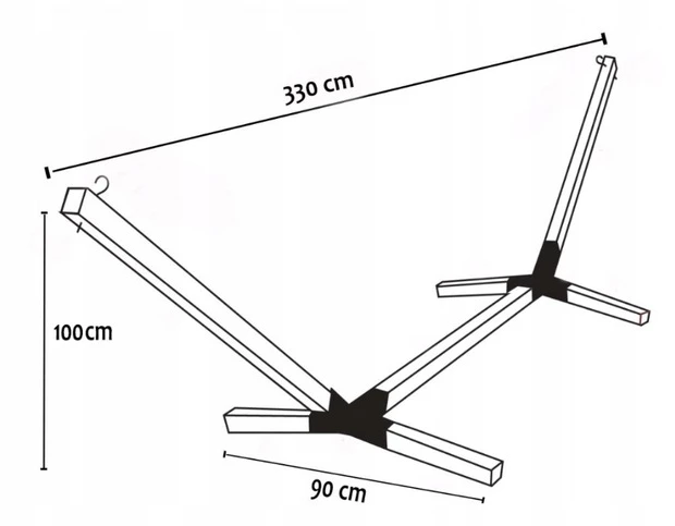 Hamako stovas Mirpol MIR-024, juodas