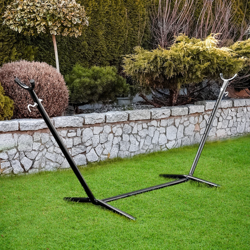 Bauerkraft Hamako stovas, plieno, 250x105x107 cm, juodas