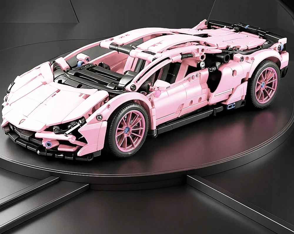 Handloteka TECHNINIS BLOKŲ RINKINYS SPORTINIS AUTOMOBILIS LAMBO 1280 SURINKIMO BLOKAI