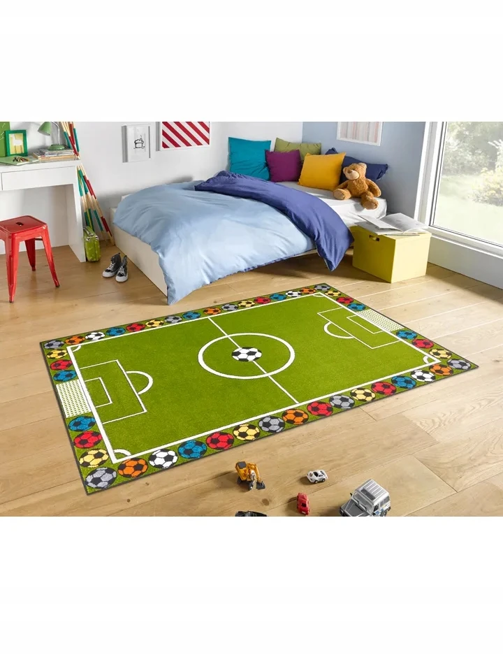 Hanse Home vaikiškas kilimas Football Stadium, žalias, 80x150 cm