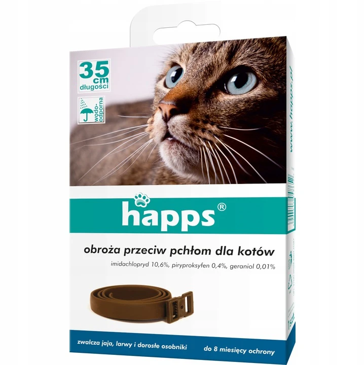Bros HAPPS antkaklis nuo blusų katėms