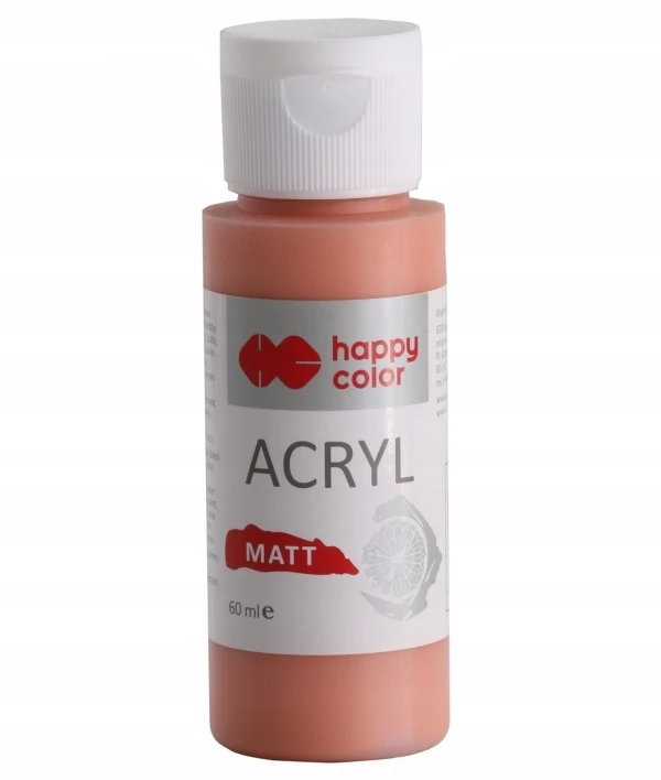 Happy Color Akriliniai Dažai, 60 ml, Deginta Oranžinė
