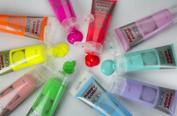 Happy Color Akriliniai dažai, 75 ml, Granato metaliko