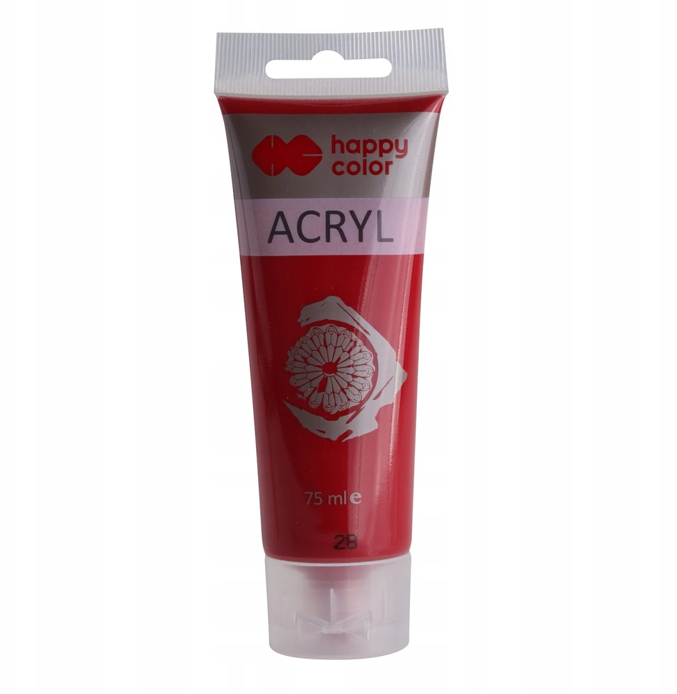Happy Color Akriliniai dažai 75 ml, Karmino spalvos
